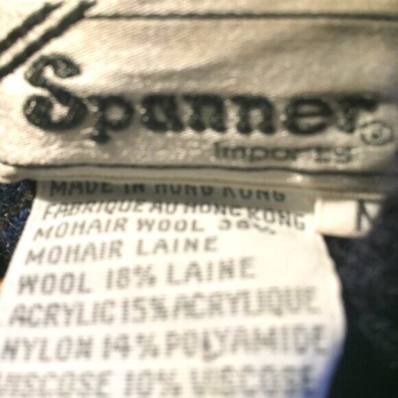 VINTAGE SPANNER IMPORTS MOHAIR WOOL BLEND KNIT SWEATER JACKETS SIZE M - Picture 8 of 8